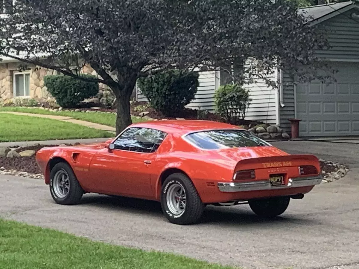 1973 pontiac trans am coupe red standard