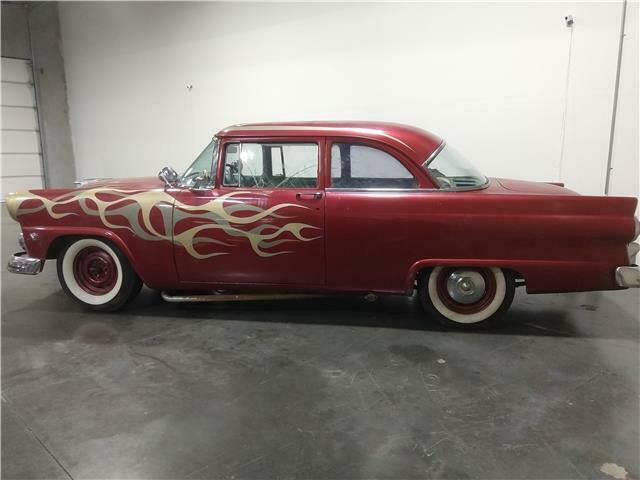 1955 ford customline manual coupe red
