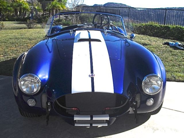 shelby cobra 1966 superformance hre 302/360 hp motor, 5 speed - indigo blue