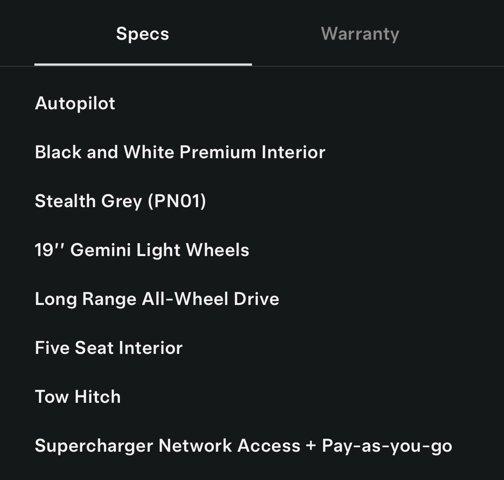 2024 tesla model y long range dual motor all-wheel drive