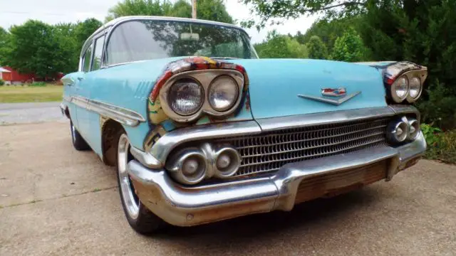 price reduced! 58 chevy chevrolet biscayne rat rod new 283 powerglide auto