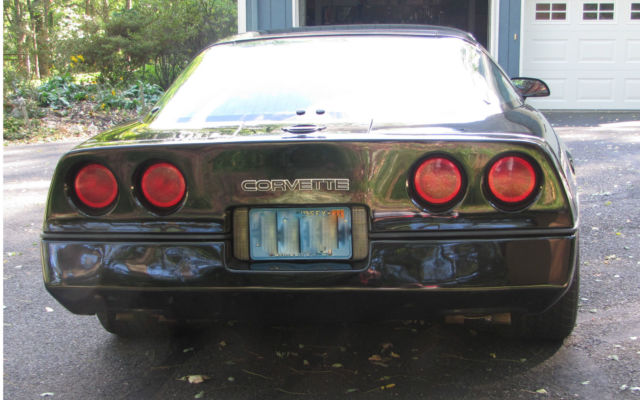 black w/red interior; z51 suspension; 4+3 manual; 2nd owner (1986-present)