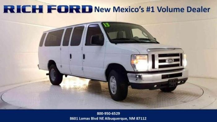2013 ford e-series wagon e-350 sd xl e-350 sd xl 3dr extended passenger van for sale in albuquerque, new mexico
