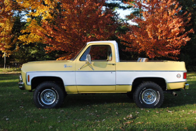1979 chevrolet k5 blazer 4x4 cheyenne/nice!wow!look!solid!yellow!power!!