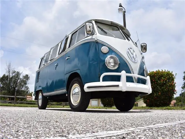 1966 volkswagen bus 13 window deluxe walk through kombi og original survivor vw