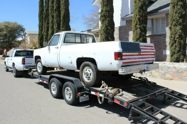 1987 chevrolet 2500 c20 custom deluxe 3/4 ton pickup truck 2wd long bed nr c10