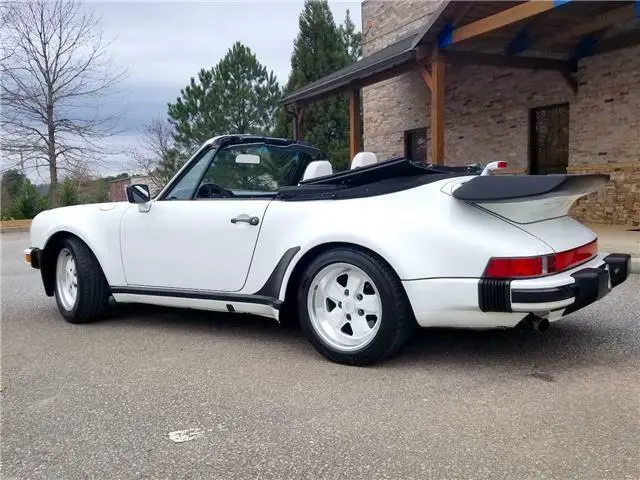 1988 porsche 911 m491 turbo look grand prix white on white
