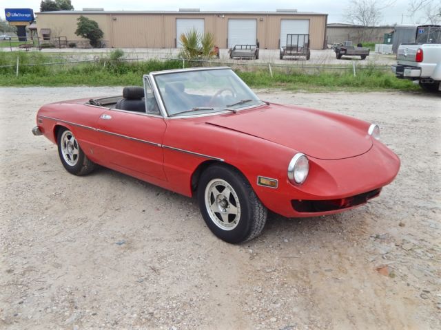 1973 alfa romeo spider 2000 veloce convertible original drivetrain numbers match