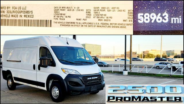 2023 ram promaster 2500 high roof