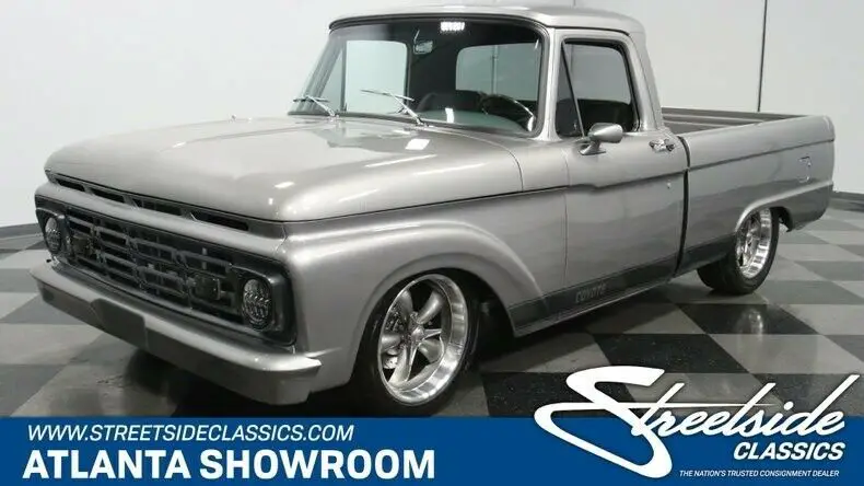 classic vintage chrome fomoco restomod 5.0 liter coyote 4-speed auto silver