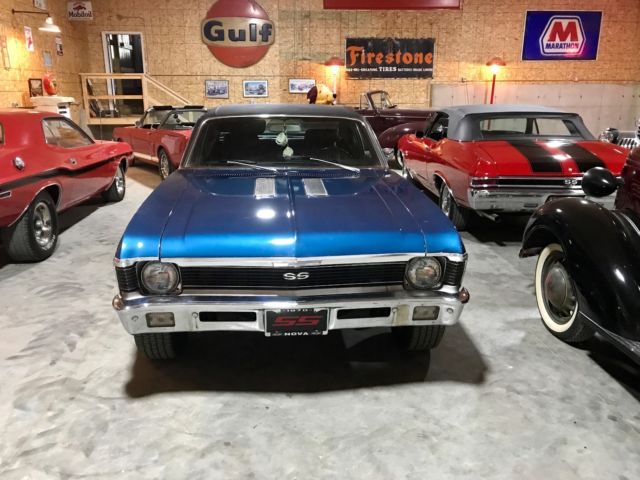1970 chevy nova ss real deal #'s matching one owner 4 speed buckets 350 v8 300hp