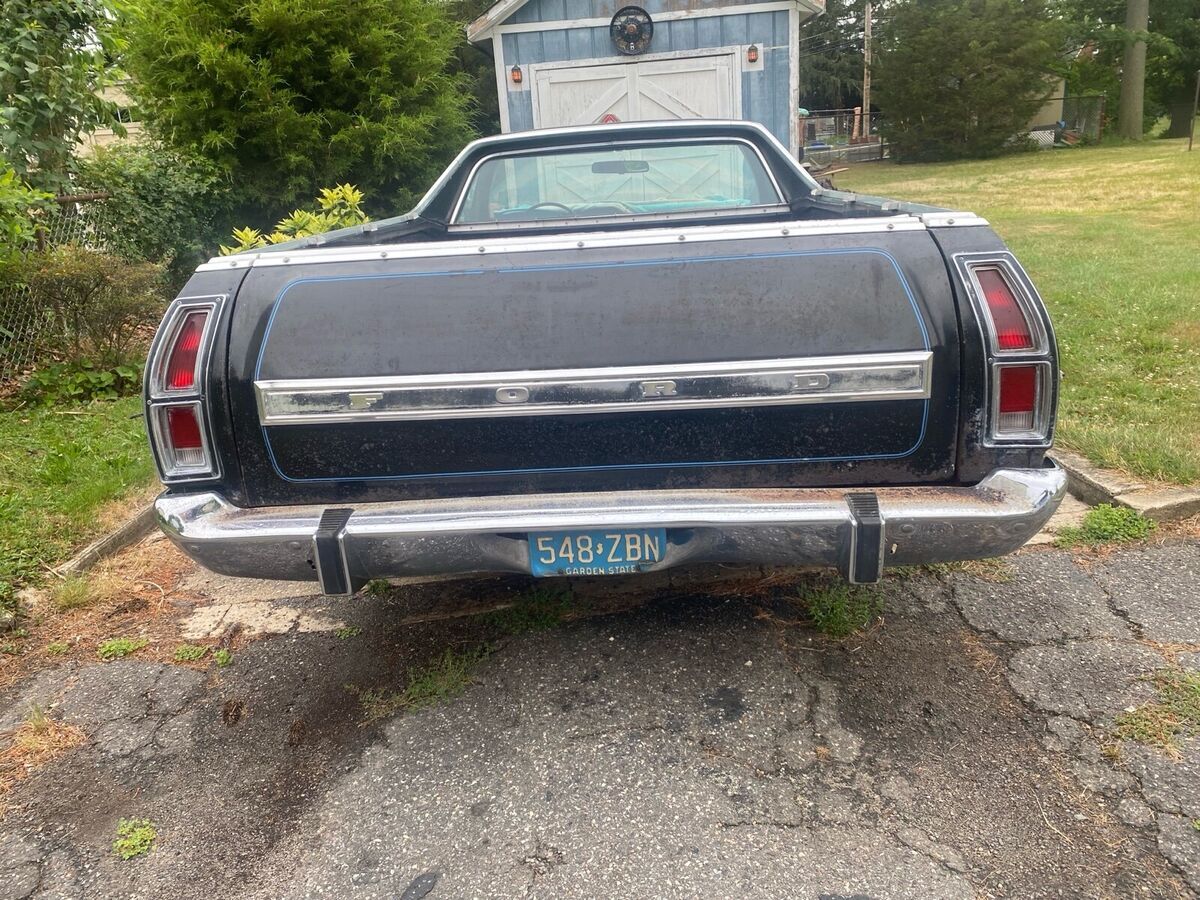 1973 ford ranchero black rwd automatic 500