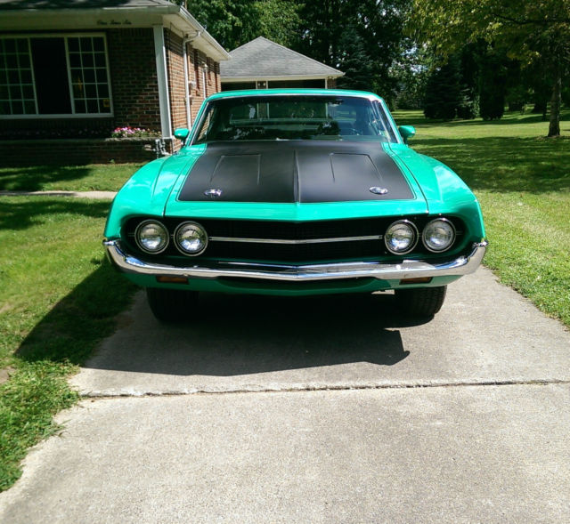 1970 ford torino cobra grabber green 429 big block 4-speed frame on restored!