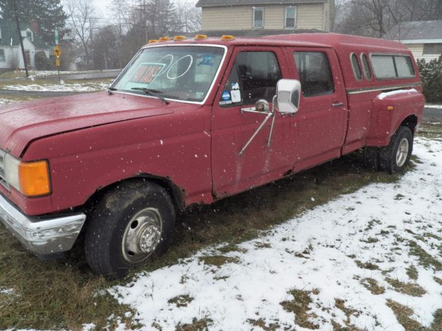 1989 ford f-350 styleside dually pickup 7.3 l diesel,to restore,but runs