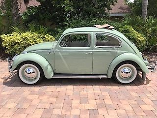 1958 classic vw beetle rag top