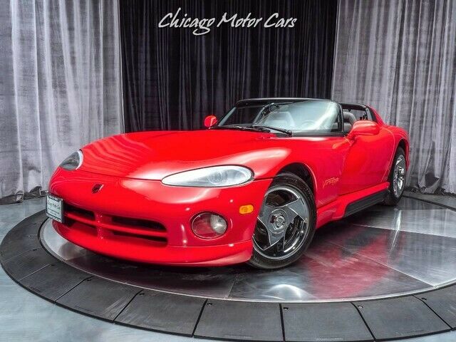 1993 dodge viper rt/10 roadster *only 6k mi - collector quality* red