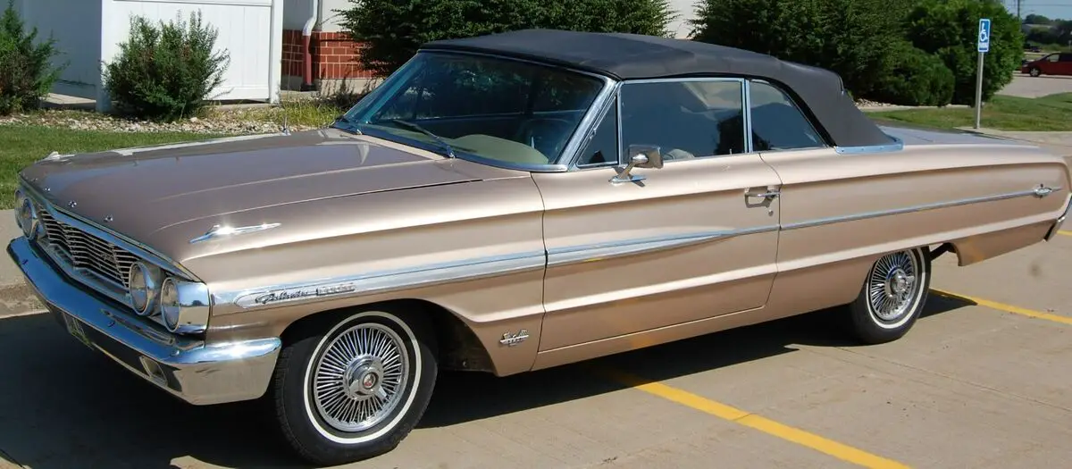 1964 ford galaxie 500 xl convertible, bucket seats, console shift, nice top