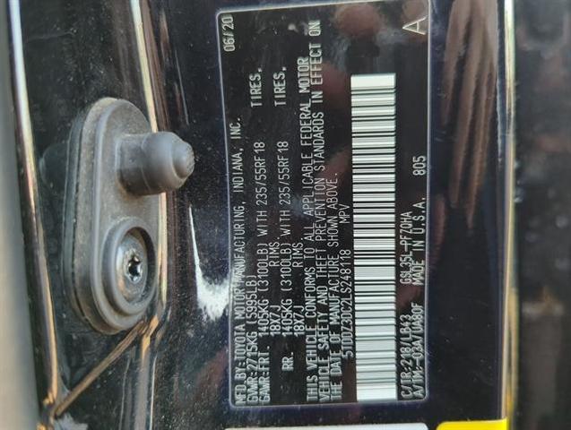 2020 toyota sienna xle