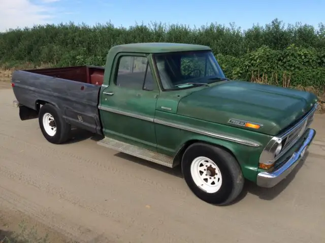72 ford f-250 custom camper special 390 offenhauser holley 4:10 posi nice truck!