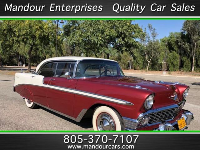 1956 chevrolet bel-air "no post" ground up restoration completed at nearly $80k