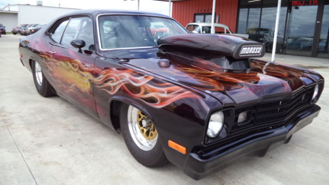 1973 plymouth duster pro street (700+hp) tube chassis,custom paint, street legal