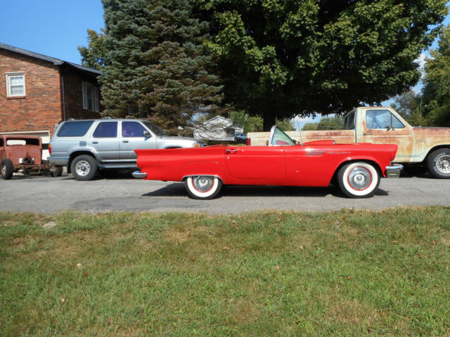 1957 ford thunderbird base convertible 2-door fiberglass car