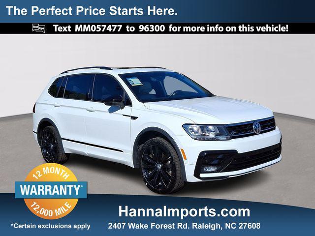2021 volkswagen tiguan 2.0t se r-line black