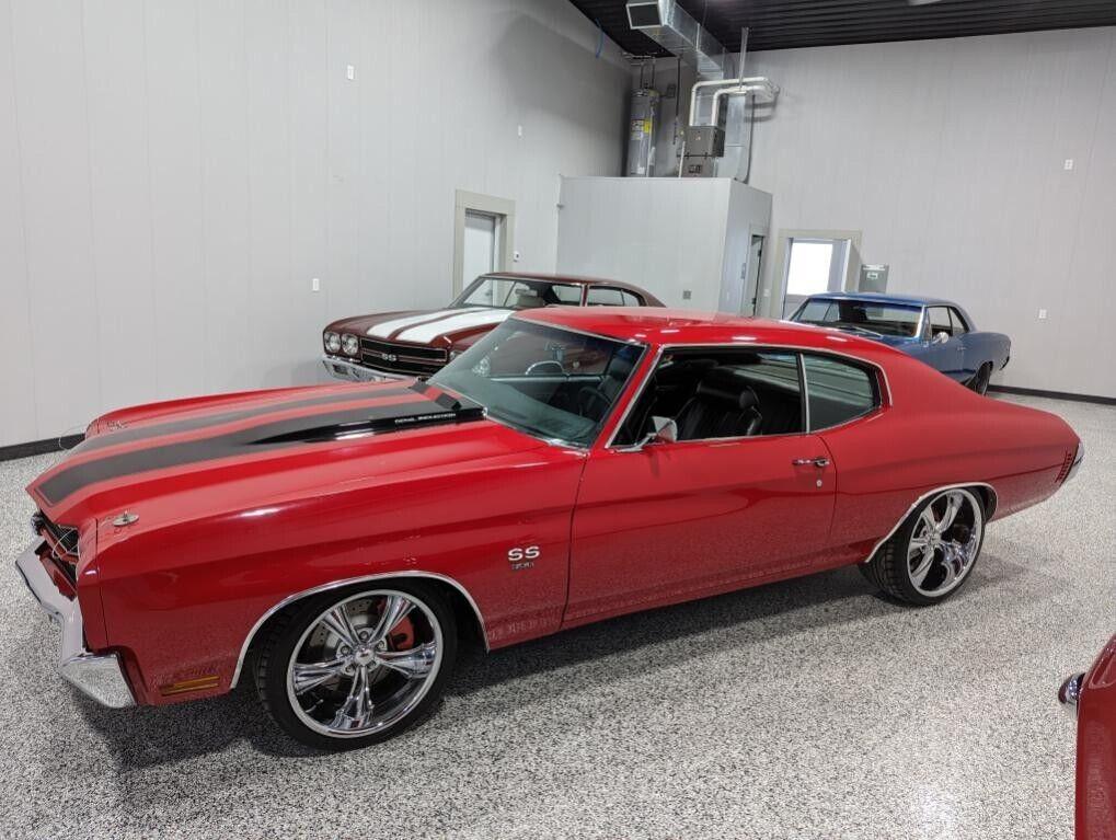 1971 chevrolet chevelle ss restomod beautiful cranberry red paint
