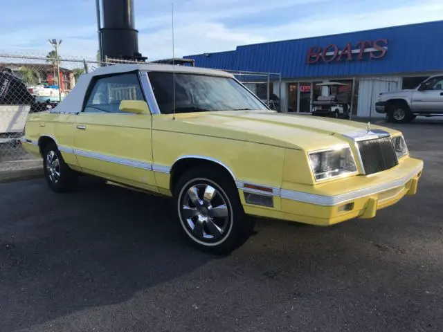 1982 chrysler lebaron convertible rust free original excellent condition trade