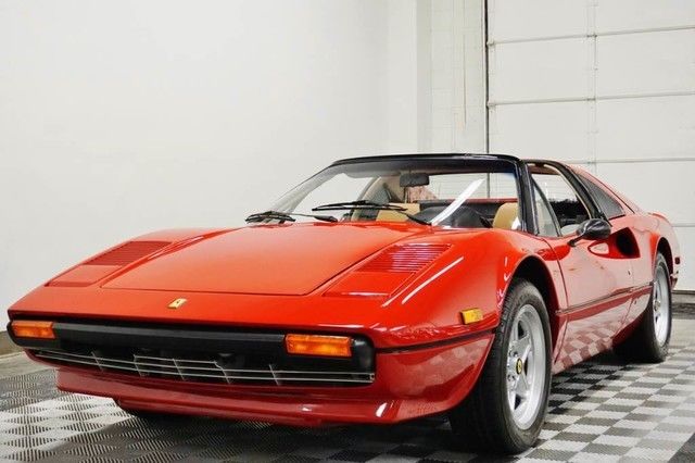 1979 ferrari 308gts rosso corsa with beige targa top 5 speed only 17700 miles