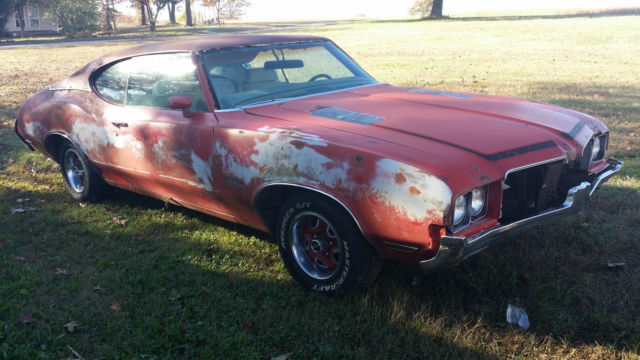 1972 oldmobile 442 fastback 2 door coupe, original, restorable classic muscle