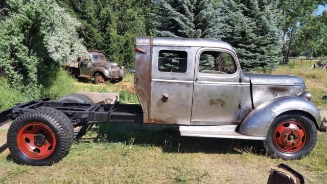 1939 gmc original crew cab military tow truck shop pickup rare patina hot rod