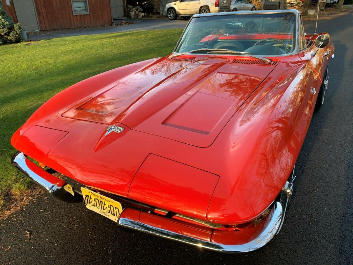 riverside red / black leather 327 /365hp