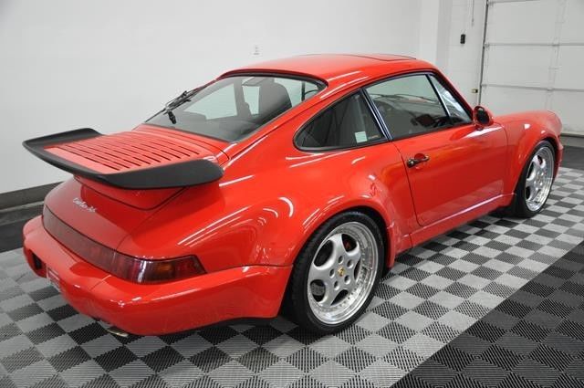 1994 porsche 911 3.6 turbo guards red/black window sticker only 22000 miles