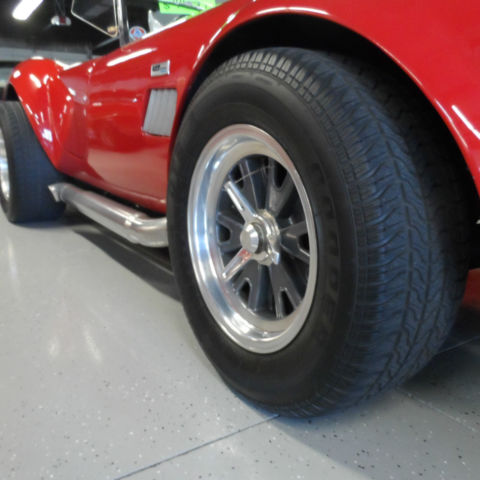 red 67 shelby cobra roadster replica big block v-8 428 ci leather seats 4-speed
