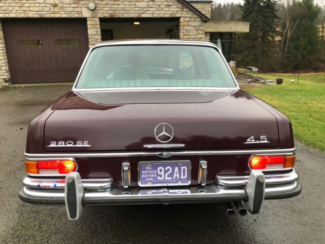 1972 mercedes benz 280 se 4.5l