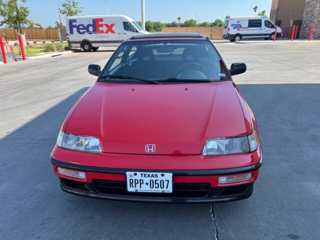 1991 honda civic coupe red fwd manual crx si