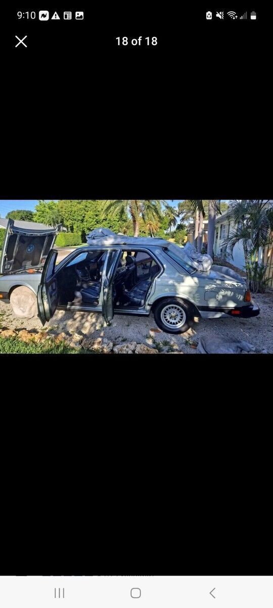 1984 bmw 7-series sedan grey rwd automatic i automatic