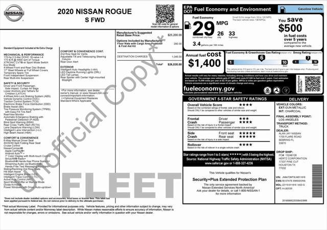 2020 nissan rogue s