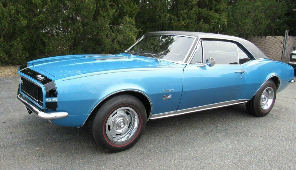 1967 chevrolet camaro marina blue automatic 29975 miles