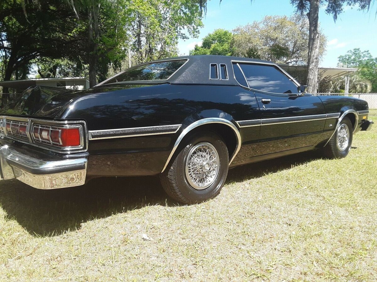 1975 ford gran torino elite sedan black rwd automatic chrome