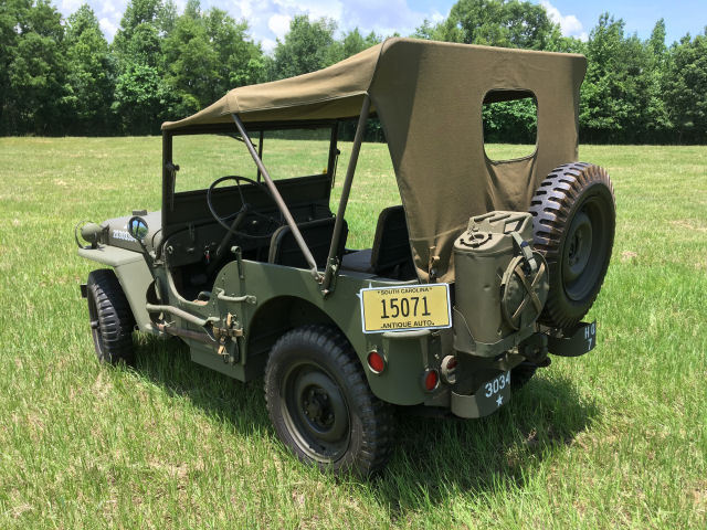1943 willys jeep mb military wwii museum quality