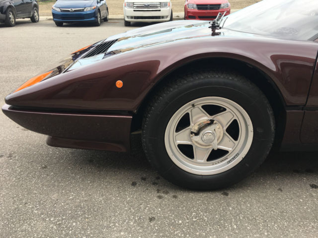 1984 ferrari 512bbi metallicplum/red with tan interior