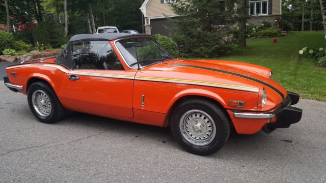 awesome convertible! 1979 triumph spitfire with original paint - no rust!