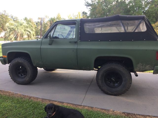 1984 chevrolet k5 blazer cucv 4x4 6.2l diesel. runs great! hard and soft top!