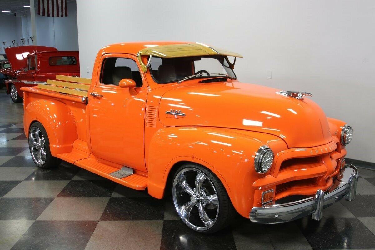 1954 chevrolet pickup restomod classic vintage chrome big block short bed chevy truck