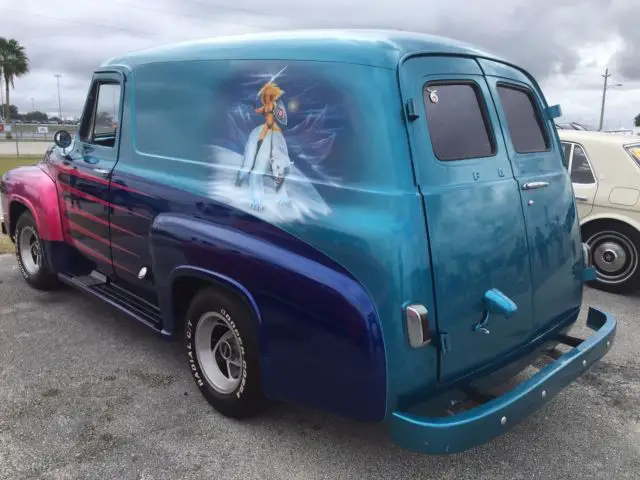 1953 ford panel delivery hot rod with ice cold a/c nice florida truck