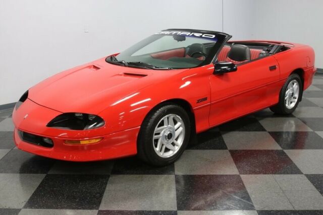 chevy drop rag top 4th gen fuel injected sbc automatic red paint black top