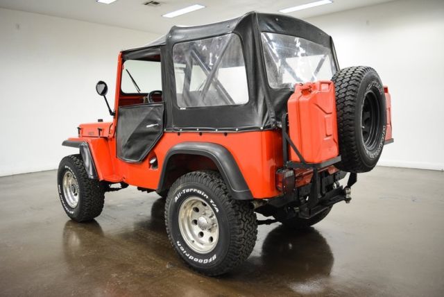 1947 willys cj2a jeep 16424 miles red suv 2.8 liter v6 3 speed manual