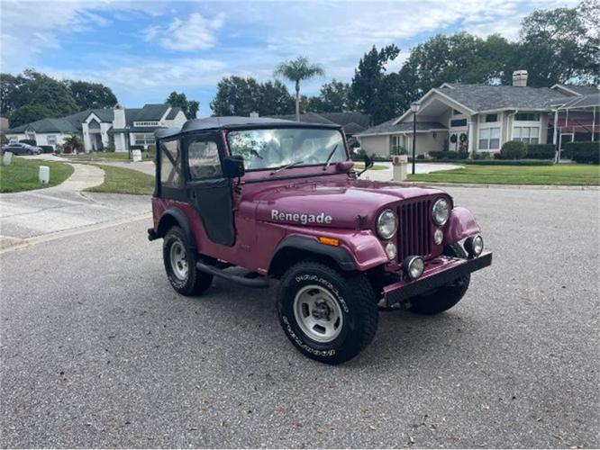 1972 jeep wrangler in cadillac, michigan